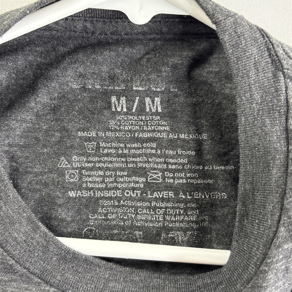 Call Of Duty Infinite Warfare Mens  Medium Charcoal Gray S/S TShirt Gamer Casual - Picture 4 of 6